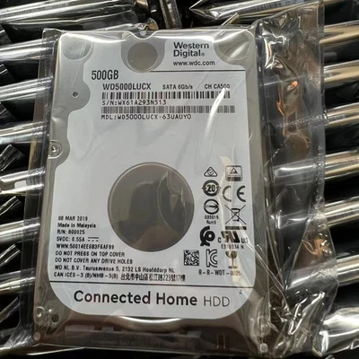 Western Digital 500GB WD5000LUCX SATA II 2.5" Laptop Hard Drive 5400RPM 16MB 7mm - Image 1 of 3