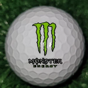 Monster Energy Drink Green Logo White Used Golf Ball (B-2-6) 1ct (One Ball) - Picture 1 of 9