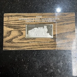 Motor # 382 LOCOMOTORA INTERNACIONAL FRANKLIN tren PRUEBA DE LINGOTES DE PLATA - Imagen 1 de 4