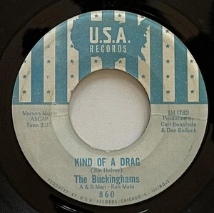 The Buckinghams Kind of A Drag / You Make Me Feel 45 rpm USA Records (1966) vg - Picture 1 of 2