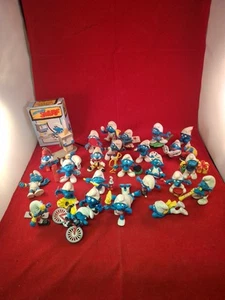 Vintage Peyo Schleich Smurf Figures Bundle 10 - Picture 1 of 18