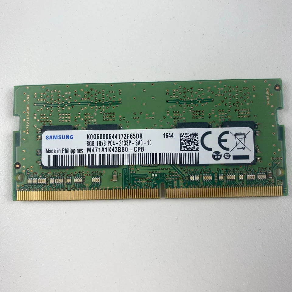 Portátil Samsung 8 GB DDR4 2133 MHz SO-DIMM RAM PC4-2133P 1Rx8 Foto 1 de 1