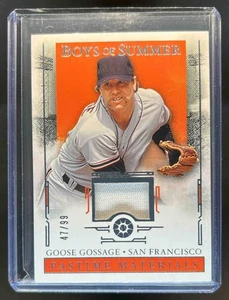 2025 Panini Boys of Summer Goose Gossage Pastime GU Jersey #47/99 - Picture 1 of 2