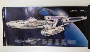Star Trek The Motion Picture Raumschiff U.S.S. Enterprise 1979 Poster 48" x 22" - Bild 1 von 21