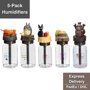Studio Ghibli USB Humidifier 5-Pack Set Totoro Spirited Away Kiki Japan Gift JP - Picture 1 of 21