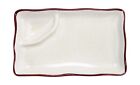 CAC China Japanese Style 8-Inch by 4-Inch Creamy White Rectangular Plate with...