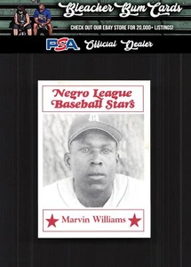 1986 Fritsch Negro League Baseball Stars 87 Marvin Williams - Picture 1 of 2