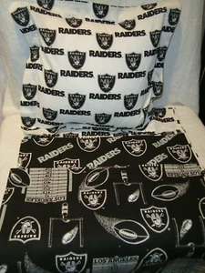 Oakland Raiders NFL 14" Baumwollstoff Überwurf Kissen/Bezug/Scham Stofftier Form - Bild 1 von 6