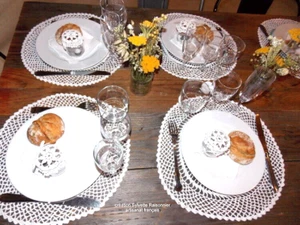 DESSOUS D'ASSIETTE CROCHET MAIN S RAISONNIER - Picture 1 of 3