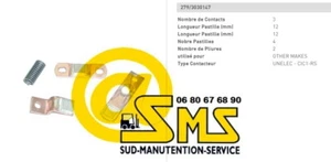 UNELEC JEU KIT DE CONTACT INVERSEUR POUR CONTACTEUR PUISSANCE CIC 1R - Picture 1 of 1