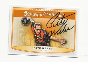 PETE WEBER PBA AUTOGRAPHED CARD - Picture 1 of 1