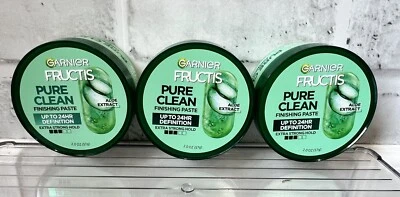 Новая паста 3 Garnier Fructis Pure Clean Finishing Paste Extra Strong Hold 2 унции Алоэ - Изображение 1 из 3
