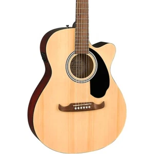 Fender FA-135CE Concert Acoustic-Electric Guitar Natural - Picture 1 of 8