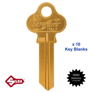 SILCA Ultralite Keyblanks x 10 -Lockwood ,Key Blank-GOLD Free Postage in Aust - Picture 1 of 4