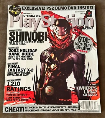 Official U.S. Playstation Magazine December 2002 (No Demo CD)  DBZ Poster - GC - Image 1 of 4