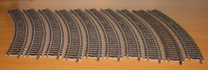 10 x Fleischmann 6120 , - Spur H0 -, gebogenes Gleisstück R 1, 36° - Picture 1 of 1