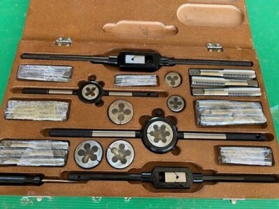 Tap & Die Set UNF 1/4 to 3/4" all 60dec sizes in description * 32 piece BOXED - Image 1 of 3