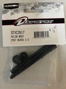 Duratrax #DTXC2617: Nylon Body Posts (2) Black 3.5" - Picture 1 of 1
