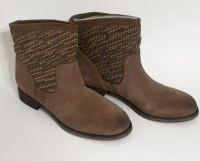 Carlos by Carlos Santana Botas Mujer 7 M Alton Botines Cuero Marrón Tachonado Foto 1 de 4