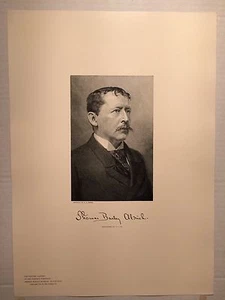 Antique 1897 Thomas Bailey Aldrich, Writer & Poet Engraving Portrait Print - Picture 1 of 5