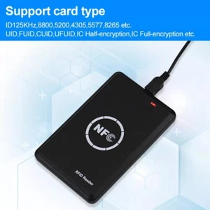 Lettore Scrittore Duplicatore Di Schede SmartCard RFID NFC Token 125khz 13,56Mhz - Imagen 1 de 5