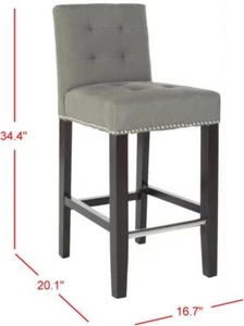 Safavieh THOMPSON COUNTER STOOL, Reduced Price 2172753438 MCR4511C - Picture 1 of 5