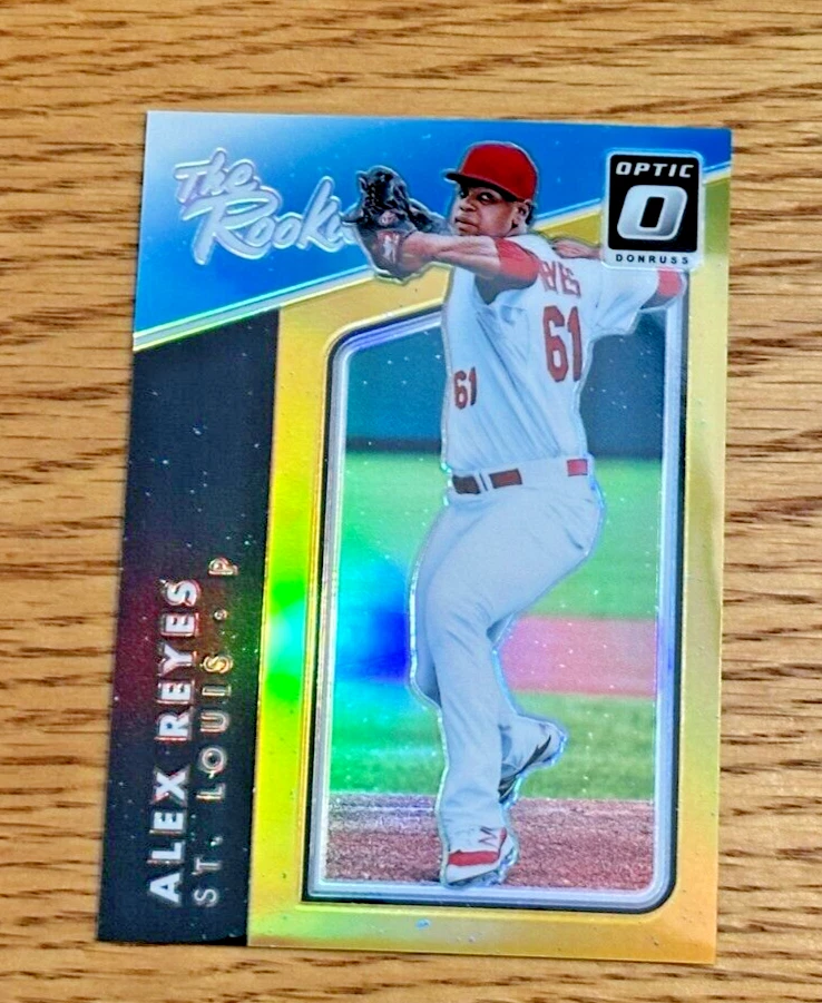 Alex Reyes 2017 Panini Donruss Optic #TR5 Rookie RC The Rookies Gold Prizm/10 Foto 1 de 2