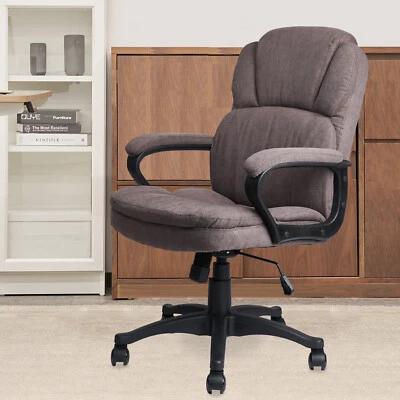 Silla de Oficina Ejecutiva Ergonómica Tapizada Giratoria Altura Ajustable CLATINA Foto 1 de 4