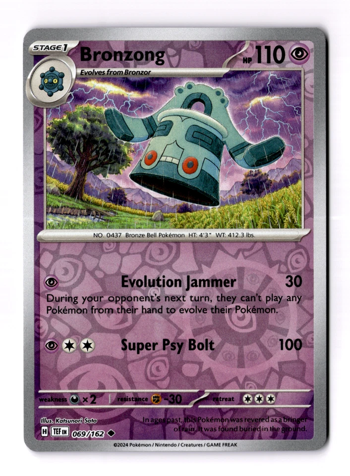 Bronzong 069/162 Sv05: Temporal Forces Reverse Holo - Image 1 of 3