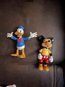 Vintage Disney Donald Duck And Mickey Mouse Figurines - Picture 1 of 2
