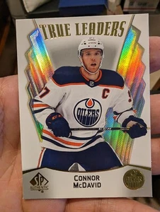 2021-22 Sp Authentic Connor McDavid True Leaders Edmonton Oilers #TL-1 - Picture 1 of 1