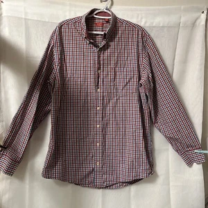 Mens Izod Premium Essentials Long Sleeve Button Down Shirt Size Large Tall LT - Picture 1 of 5