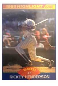 1989 Score #657 Rickey Henderson Mint