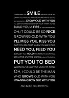 Adam Sandler Wedding Singer Grow Old With You Sound Wave Vector Art Print Ebay