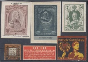 F-EX9121 GERMANY OLD ROYAL CINDERELLA LOT. MH- NO GUM. - Picture 1 of 1