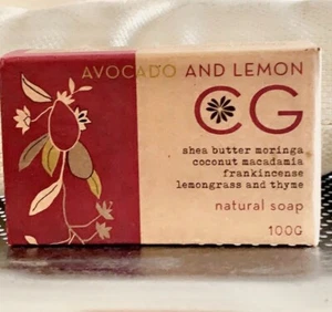 Avocado and Lemon Bath soaps fragrant super fatted creamily moisturising - Picture 1 of 3