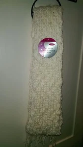 Bufanda de lujo de tacto suave talla única en blanco - Imagen 1 de 1