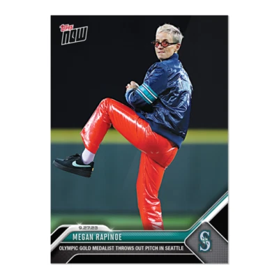 Megan Rapinoe Throws Out Pitch In Seattle 2023 MLB TOPPS NOW Card 930 - Image 1 of 2