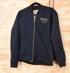 Carolina Herrera BAD BOY COBALT Bomber Jacket NEW RARE! Mens S/M Made in Spain - Picture 1 of 11