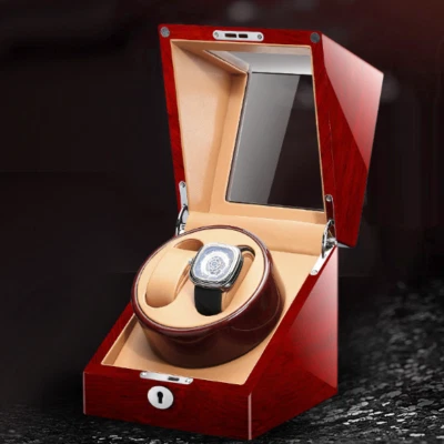 1x Dual Watches Winders Wooden Display Box Self Winding Watch Montre Rotator Box - Image 1 of 4