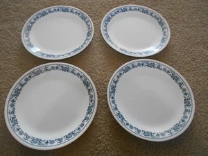 Juego de 4 platos de cena de cebolla azul para living Corelle ciudad vieja EE. UU. 10 1/4"" de colección - Imagen 1 de 3