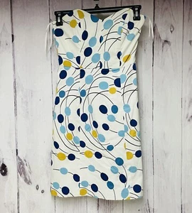 Vintage Milly Of New York Womens Size 2 Dot Print Cotton Blend Sundress - Picture 1 of 3