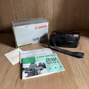 Cámara fotográfica compacta Canon Sure Shot EX 35 mm apuntar y disparar - en caja con papeles - Imagen 1 de 9