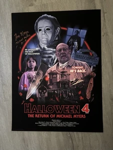 Halloween 4 Michael Myers H45 8 Of 175 HCG Art Print Poster Signed By Tom Morga - Picture 1 of 9