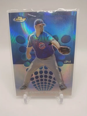 2004 TOPPS FINEST Refractor Baseball Card #70 KERRY WOOD Chicago Cubs - Image 1 of 2