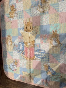 Panel de guardería para bebé Beatrix Potter 1993 vintage sastre y cortador F. Warne - Imagen 1 de 6