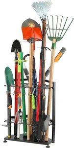 Gartengeräte Organizer, Hof Geräteständer Schwerlast, freistehend für Garagenecke - Bild 1 von 12