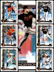 2025 Topps Holiday Baltimore Orioles Complete Team Set / Lot - All 7 Cards - Picture 1 of 15