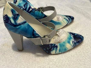 NUEVO KENNETH COLE 🌸¡Único! 🌺Zapatos Tacones Cuero Turquesa Azul 8.5 M $195R - Imagen 1 de 8
