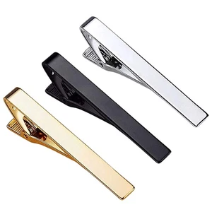 3Pcs Men Tie Clips Wedding Business Clip for Regular Ties Necktie - Picture 1 of 11